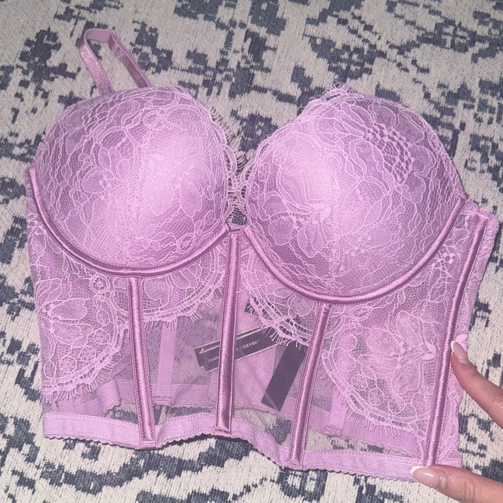 Victoria's Secret Lace Bustier in Light Purple